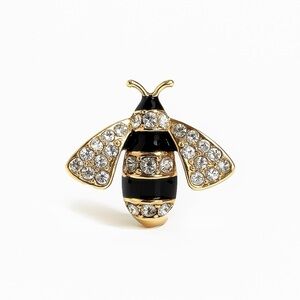 ⚜️ Cute Gold and Black Bee Brooch